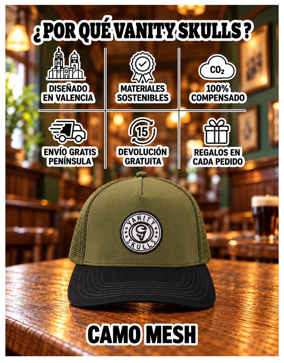 CAMO MESH CAP